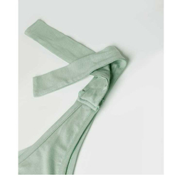 تاپ زنانه سرشانه گره دار آر ان اس (RNS) کد 101134 رنگ سبز روشن