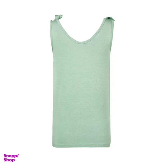 تاپ زنانه سرشانه گره دار آر ان اس (RNS) کد 101134 رنگ سبز روشن