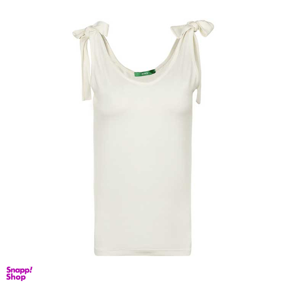 تاپ زنانه سرشانه گره دار آر ان اس (RNS) کد 101134 رنگ شیری