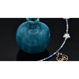 گردنبند طلا 18 عیار زنانه سانا گالری طرح عشق کد 590D3045