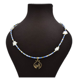 گردنبند طلا 18 عیار زنانه سانا گالری طرح عشق کد 590D3045