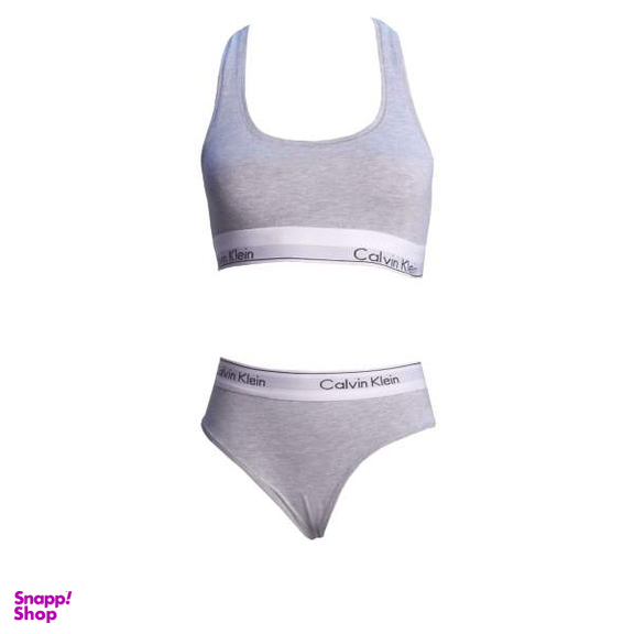 ست شورت و سوتین زنانه کلوین کلاین مدل gray 2323