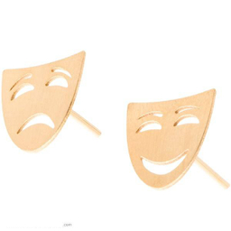 گوشواره طلا 18 عیار رزا مدل EG28