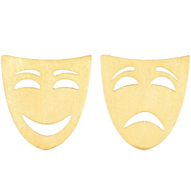 گوشواره طلا 18 عیار رزا مدل EG28
