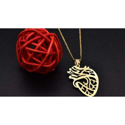 گردنبند طلا 18 عیار زنانه شمیم گلد گالری طرح قلب کد 630D3086