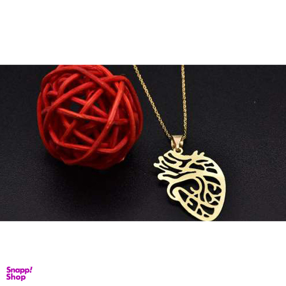 گردنبند طلا 18 عیار زنانه شمیم گلد گالری طرح قلب کد 630D3086