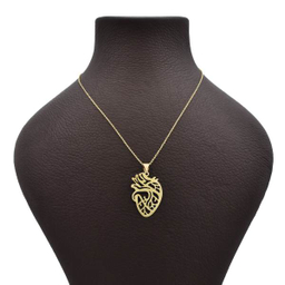 گردنبند طلا 18 عیار زنانه شمیم گلد گالری طرح قلب کد 630D3086