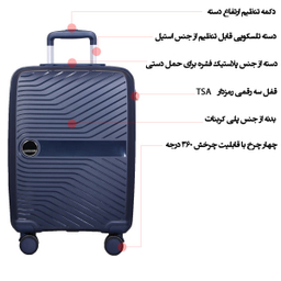 مجموعه سه عددی چمدان مدل R502