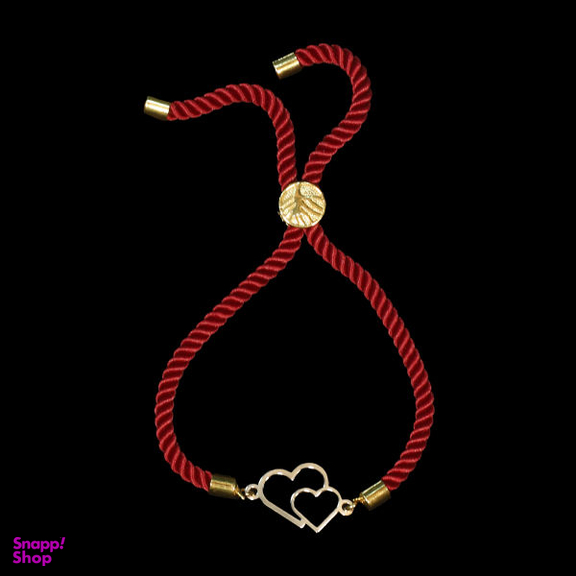 دستبند طلا 18 عیار زنانه آمانژ مدل قلب کد D9556
