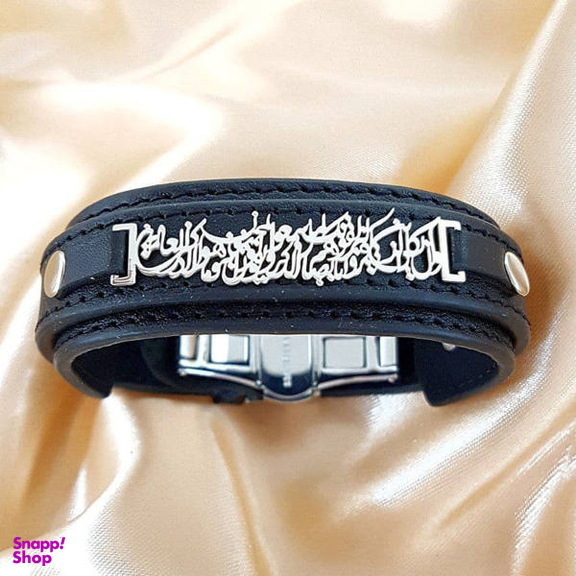 دستبند نقره مردانه ترمه 1 طرح و ان یکاد کد mas 00670