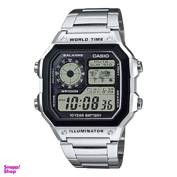 ساعت مچی کاسیو (Casio) مدل دیجیتال استیلAE-1200WHD-1AVDF