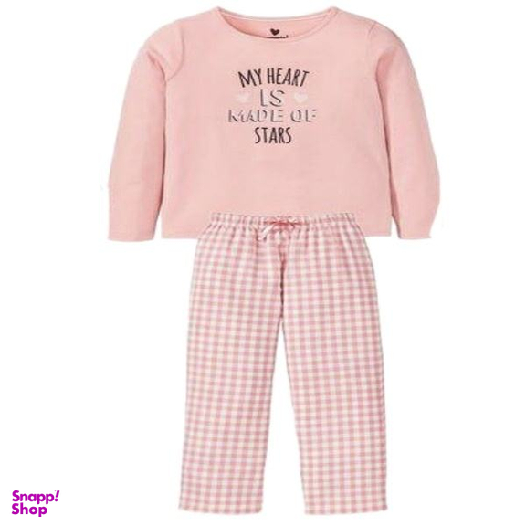 ست تی شرت آستین بلند و شلوار دخترانه پیپرتس مدل 8085