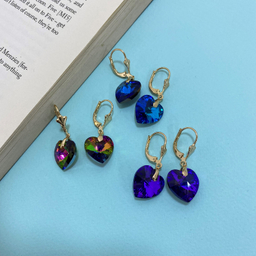 گوشواره زنانه سواروسکی مدل قلب کد E3839