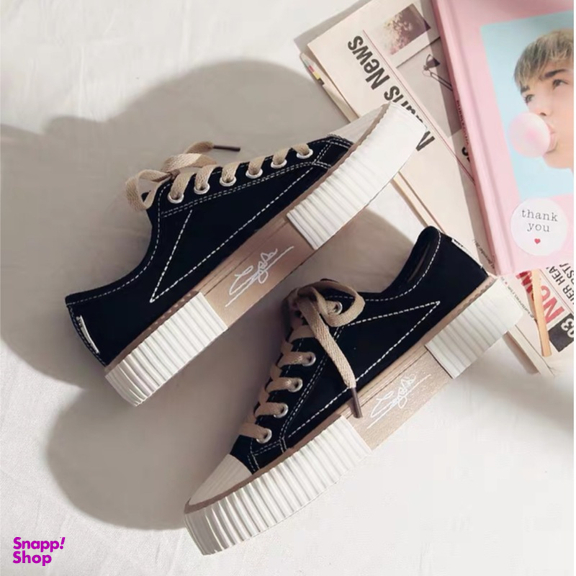 کتانی وارداتی زنانه دیوید جونز (David Jones) مدل Kane 8279 رنگ مشکی