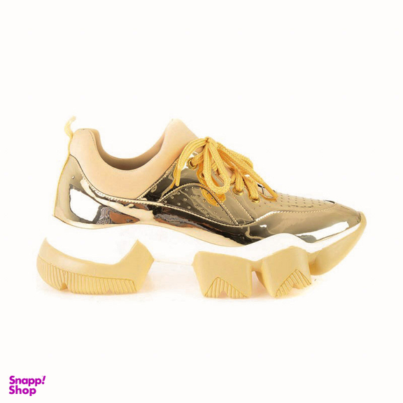 کتانی زنانه دیوید جونز (David Jones) مدل Bambi 7422 رنگ طلایی