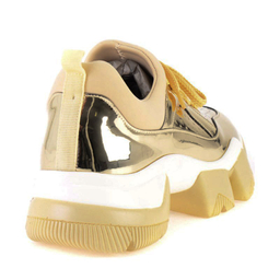 کتانی زنانه دیوید جونز (David Jones) مدل Bambi 7422 رنگ طلایی