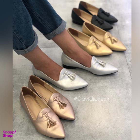 کفش زنانه دیوید جونز (David Jones) مدل Vivo V105 رنگ نقره ای