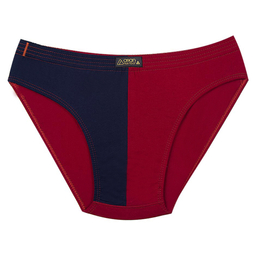 شورت اسلیپ مردانه تکه دوزی آریان نخ باف کد a1320 رنگ قرمز-سورمه ای