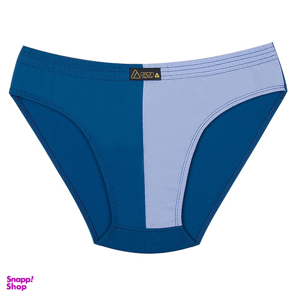 شورت اسلیپ مردانه تکه دوزی آریان نخ باف کد a1320 رنگ آبی روشن-تیره