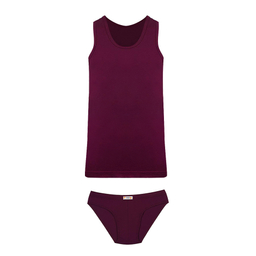 ست رکابی اسلیپ مردانه آریان نخ باف کد a1612 رنگ زرشکی