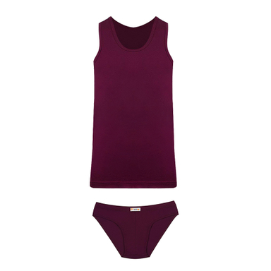 ست رکابی اسلیپ مردانه آریان نخ باف کد a1612 رنگ زرشکی