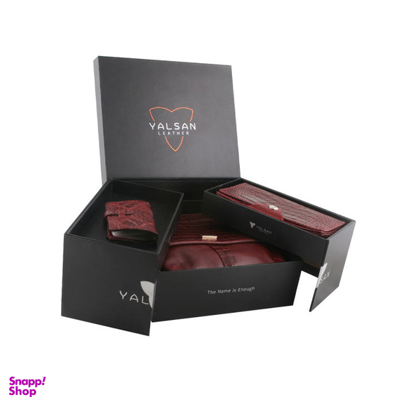 ست هدیه زنانه چرم یلسان (Yalsan Leather) مدل ساینا کد Rad-Chn-056-Gc