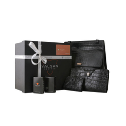ست هدیه زنانه چرم یلسان (Yalsan Leather) مدل ساینا کد Rad-Chn-056-Gc