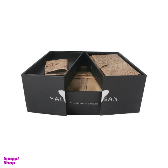 ست هدیه زنانه چرم یلسان (Yalsan Leather) مدل ساینا کد Rad-Chn-056-Gc