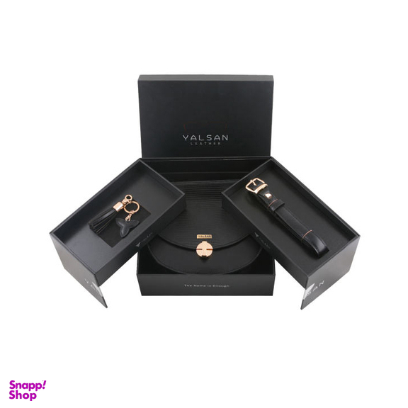 ست هدیه زنانه چرم یلسان (Yalsan Leather) مدل دلاریس کد Prm-Ats-057-Glgp