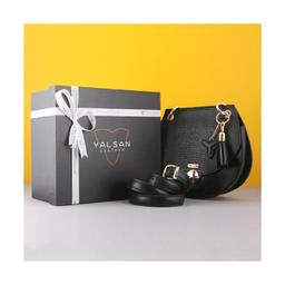 ست هدیه زنانه چرم یلسان (Yalsan Leather) مدل دلاریس کد Prm-Ats-057-Glgp