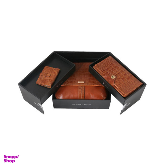 ست هدیه زنانه چرم یلسان (Yalsan Leather) مدل ساینا کد Rad-Chn-056-Gc