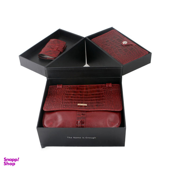 ست هدیه زنانه چرم یلسان (Yalsan Leather) مدل ساینا کد Rad-Chn-056-Gc
