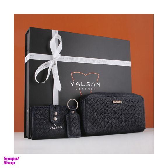 ست هدیه زنانه چرم یلسان (Yalsan Leather) مدل غزال کد Kzh-Nhl-060-Bf