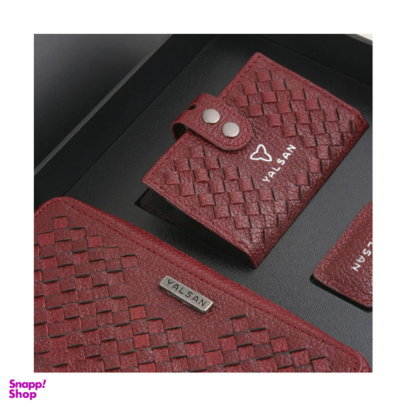 ست هدیه زنانه چرم یلسان (Yalsan Leather) مدل غزال کد Kzh-Nhl-060-Bf