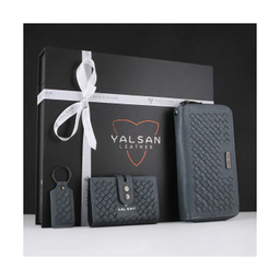 ست هدیه زنانه چرم یلسان (Yalsan Leather) مدل غزال کد Kzh-Nhl-060-Bf