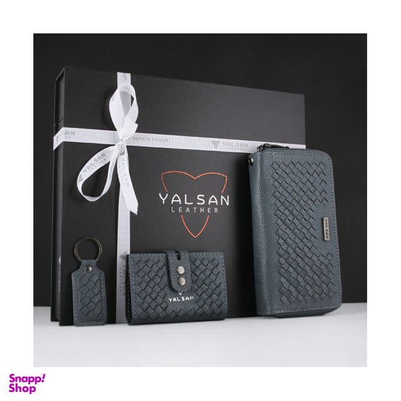 ست هدیه زنانه چرم یلسان (Yalsan Leather) مدل غزال کد Kzh-Nhl-060-Bf