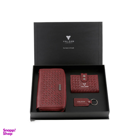 ست هدیه زنانه چرم یلسان (Yalsan Leather) مدل غزال کد Kzh-Nhl-060-Bf