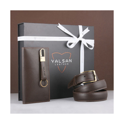 ست هدیه مردانه چرم یلسان (Yalsan Leather) مدل پارلا کد Kia-Kam-024-Gs