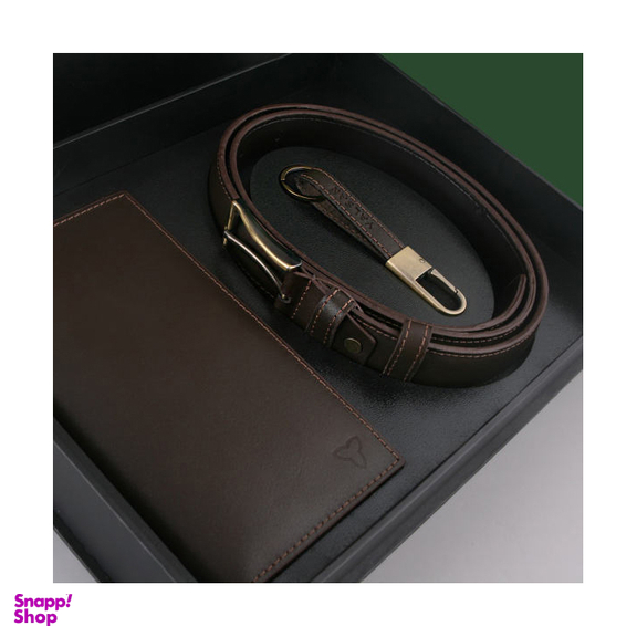 ست هدیه مردانه چرم یلسان (Yalsan Leather) مدل پارلا کد Kia-Kam-024-Gs