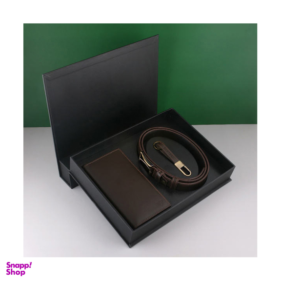 ست هدیه مردانه چرم یلسان (Yalsan Leather) مدل پارلا کد Kia-Kam-024-Gs