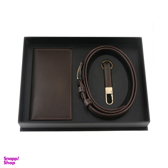 ست هدیه مردانه چرم یلسان (Yalsan Leather) مدل پارلا کد Kia-Kam-024-Gs