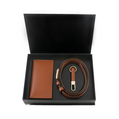 ست هدیه مردانه چرم یلسان (Yalsan Leather) مدل پارلا کد Kia-Kam-024-Gs