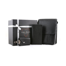 ست هدیه مردانه چرم یلسان (Yalsan Leather) مدل ماهان 3 کد Prl-Arn-059-Gf