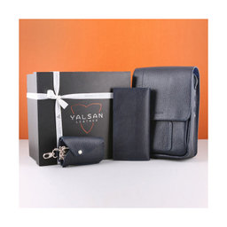ست هدیه مردانه چرم یلسان (Yalsan Leather) مدل ماهان 3 کد Prl-Arn-059-Gf