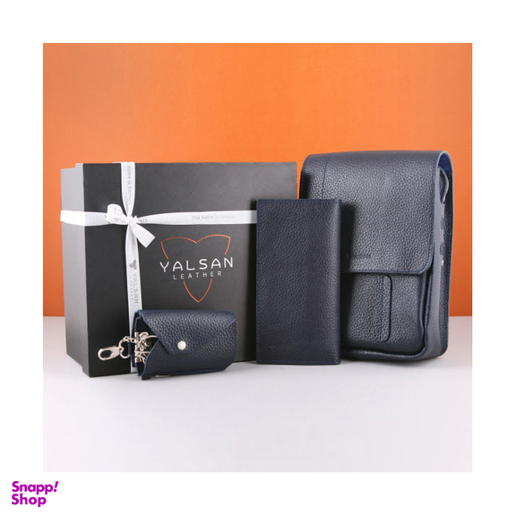 ست هدیه مردانه چرم یلسان (Yalsan Leather) مدل ماهان 3 کد Prl-Arn-059-Gf