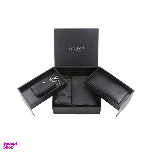 ست هدیه مردانه چرم یلسان (Yalsan Leather) مدل ماهان 3 کد Prl-Arn-059-Gf