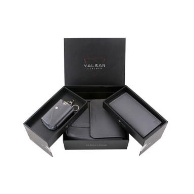 ست هدیه مردانه چرم یلسان (Yalsan Leather) مدل ماهان 3 کد Prl-Arn-059-Gf