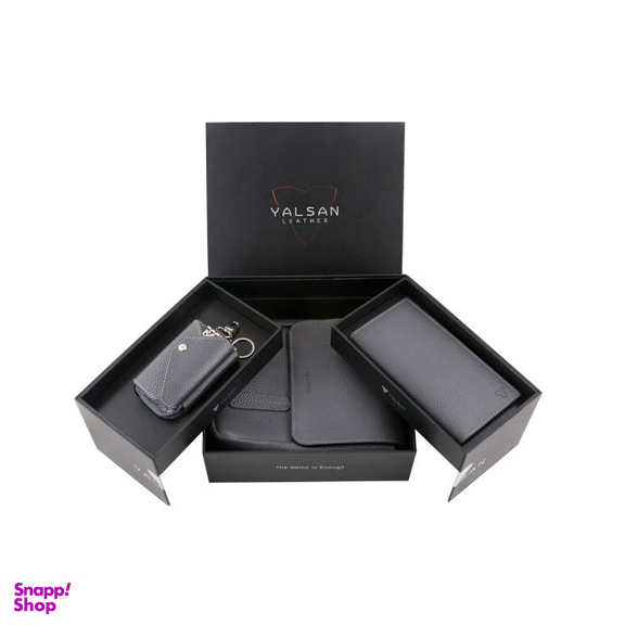 ست هدیه مردانه چرم یلسان (Yalsan Leather) مدل ماهان 3 کد Prl-Arn-059-Gf