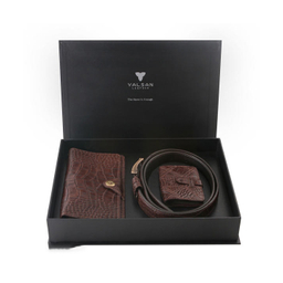 ست هدیه مردانه چرم یلسان (Yalsan Leather) مدل رادیس کد Chn-Kam-026-Gc