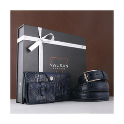 ست هدیه مردانه چرم یلسان (Yalsan Leather) مدل رادیس کد Chn-Kam-026-Gc